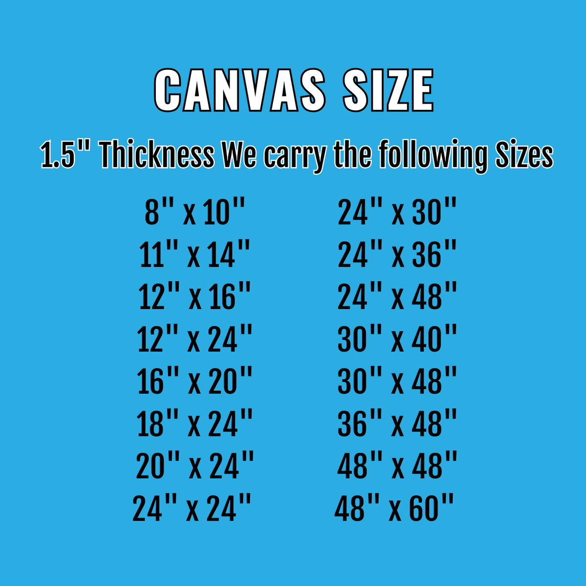 Custom Canvas Wall Art – Premium Gallery Wrap 1.5" Thick